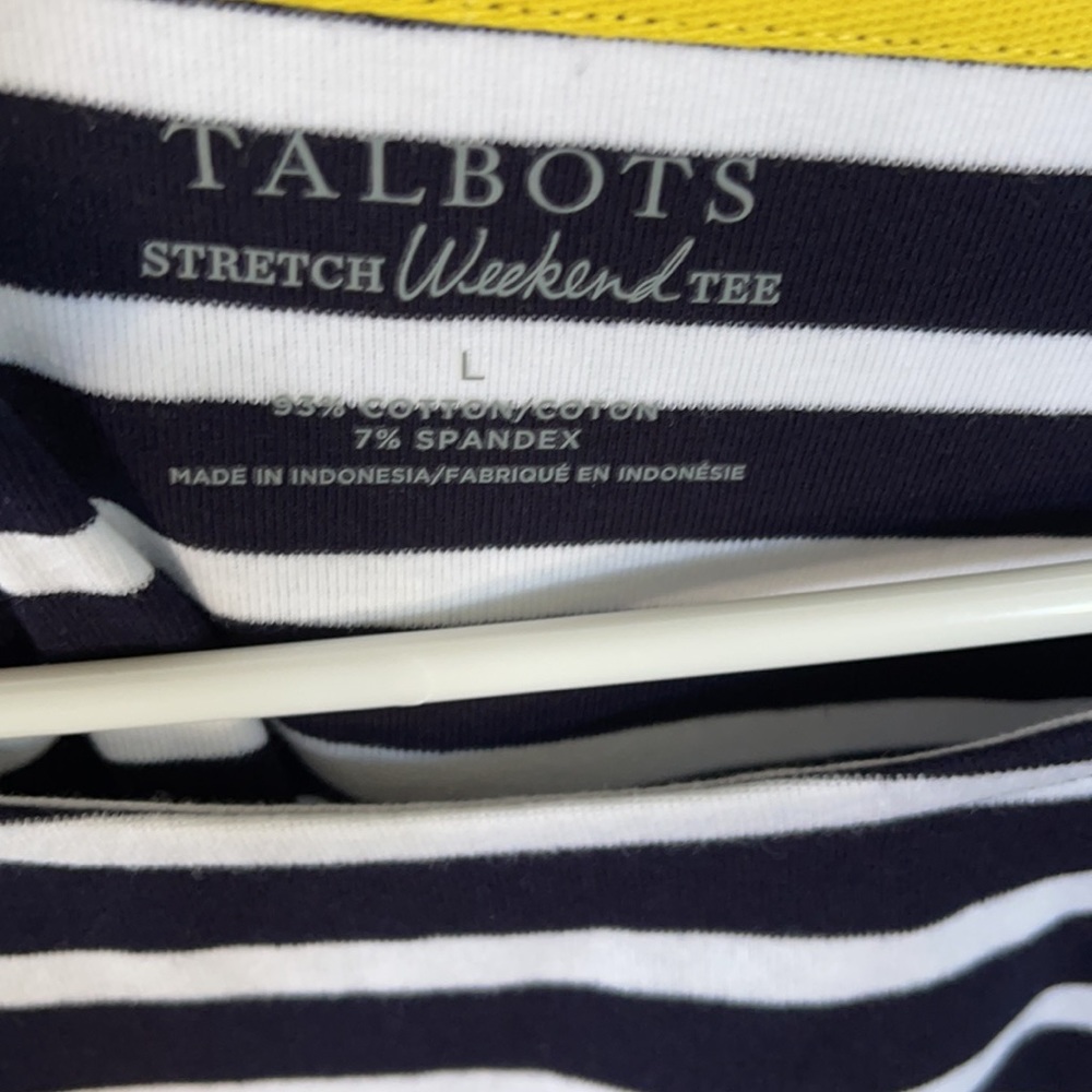 Talbots Stretch Weekend Tee - Picture 2 of 3